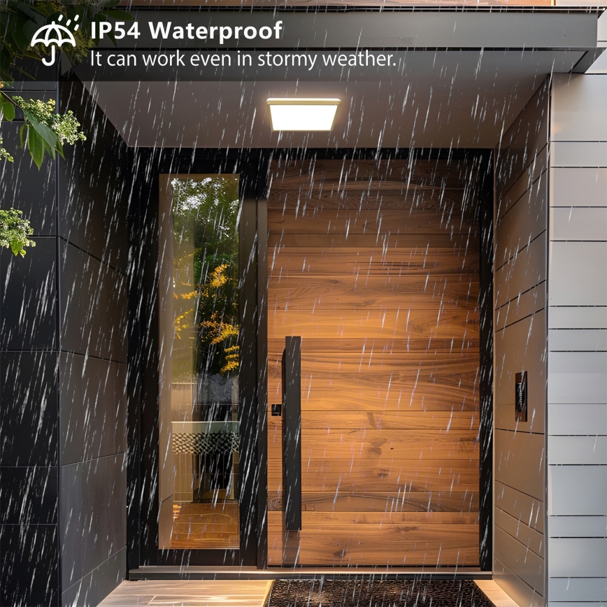 Brilagi - ULTRA SLIM vannitoa LED laevalgusti 18W/230V 30x30 cm kuldne IP54