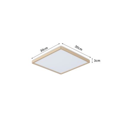 Brilagi - ULTRA SLIM vannitoa LED laevalgusti 18W/230V 30x30 cm kuldne IP54