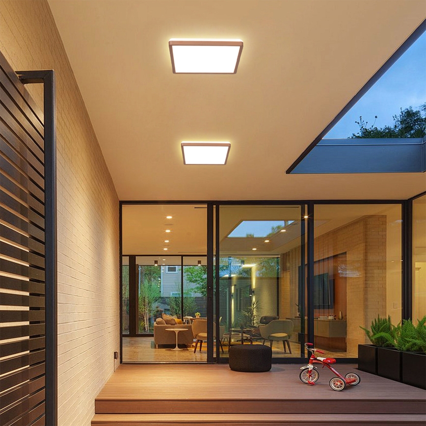 Brilagi - LED vannitoa laelamp ULTRA SLIM LED/18W/230V 30x30 cm roosakuld IP54