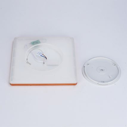 Brilagi - LED vannitoa laelamp ULTRA SLIM LED/18W/230V 30x30 cm roosakuld IP54