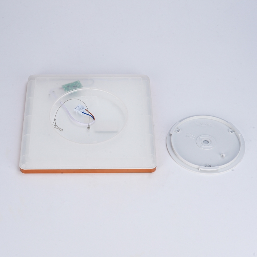 Brilagi - LED vannitoa laelamp ULTRA SLIM LED/18W/230V 30x30 cm roosakuld IP54