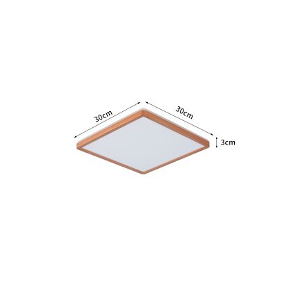 Brilagi - LED vannitoa laelamp ULTRA SLIM LED/18W/230V 30x30 cm roosakuld IP54