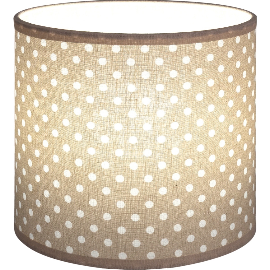 BRILAGI - Universaalne lambivari BOBO E27, läbimõõt 15 cm, beež/täpiline