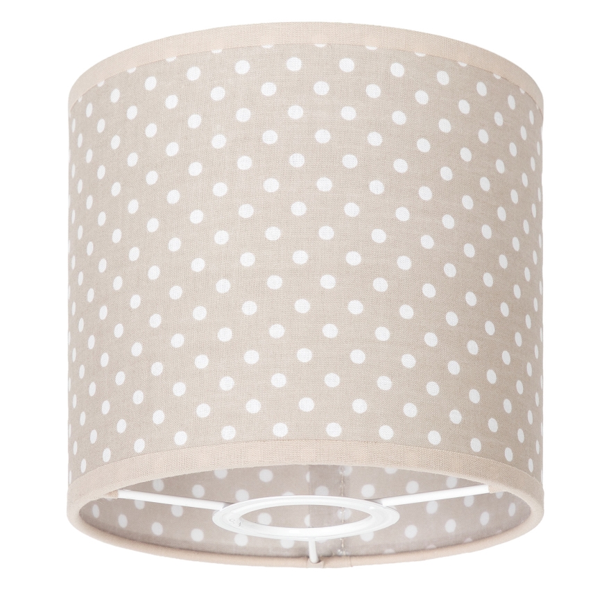 BRILAGI - Universaalne lambivari BOBO E27, läbimõõt 15 cm, beež/täpiline