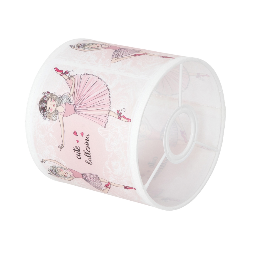 BRILAGI - Universaalne lambivari BOBO E27 läbimõõt 15 cm valge/roosa/baleriinid