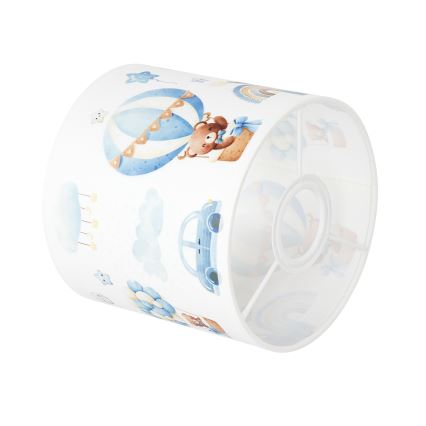 BRILAGI - Universaalne lambivari BOBO E27, läbimõõt 15 cm, valge/sinine/karumustriga