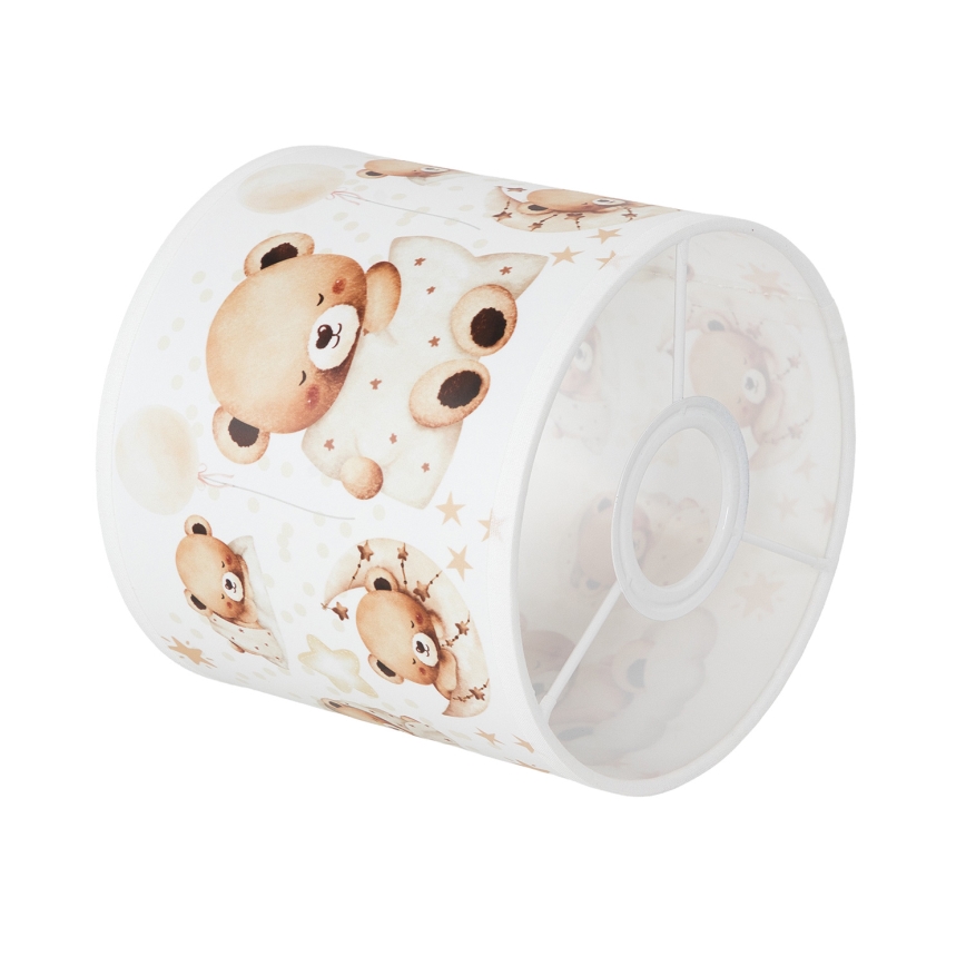 BRILAGI - Universaalne lambivari BOBO E27 Ø 15 cm valge/karumustriga