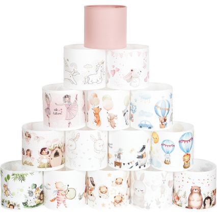 BRILAGI - Universaalne lambivari BOBO E27 Ø 15 cm valge/karumustriga