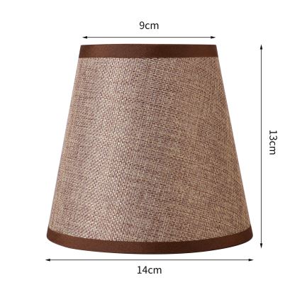 Brilagi - Universaalne lambivari NUBILA E27 13x9 cm pruun