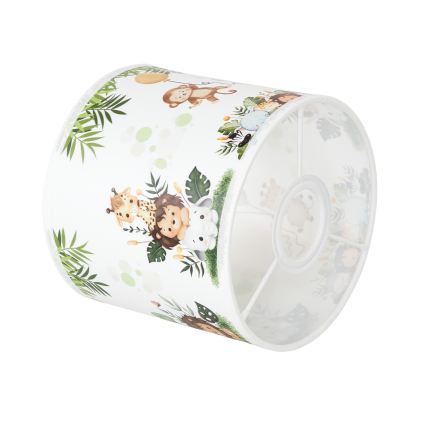 BRILAGI - Universaalne lambivarjuk BOBO E27, läbimõõt 15 cm, valge/roheline/džungel