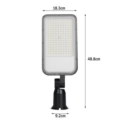 Brilagi - URBANLIGHT LED tänavavalgusti, 100 W, 230 V, must, IP65