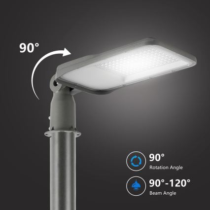 Brilagi - URBANLIGHT LED-tänavavalgusti 100W/230V, hall, IP65