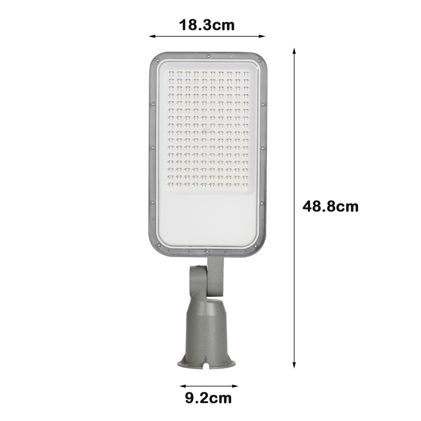 Brilagi - URBANLIGHT LED-tänavavalgusti 100W/230V, hall, IP65