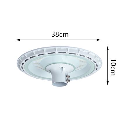 Brilagi - URBANSPARK LED-tänavavalgusti koos 3 m postiga LED/120W/230V valge IP65