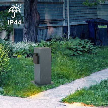Brilagi - Väli pistikupesadega torn PILLAR 1Z SCHUKO 230V IP44 antratsiit