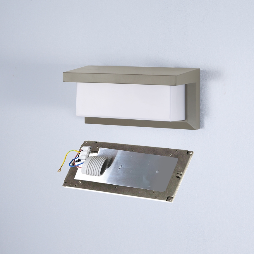 Brilagi - Väli seinavalgusti BRICKY 1xE27/60W/230V hall IP54
