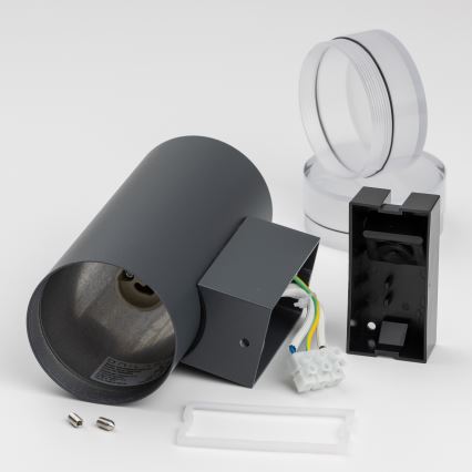 Brilagi - Väli seinavalgusti MATERA 2xGU10/30W/230V antratsiit IP54