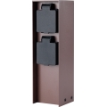 Brilagi - Väline pistikupost PILLAR 2Z SCHUKO 230V IP44 pruun