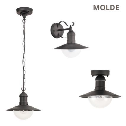 Brilagi - välirippvalgusti MOLDE 1xE27/60W IP44 must