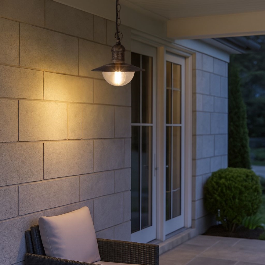 Brilagi - Välirippvalgusti MOLDE 1xE27/60W IP44 pronks/patina