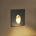Brilagi - välis-süvistatav LED-valgusti STAIRDOT LED/2W/230V must IP65 ruudukujuline