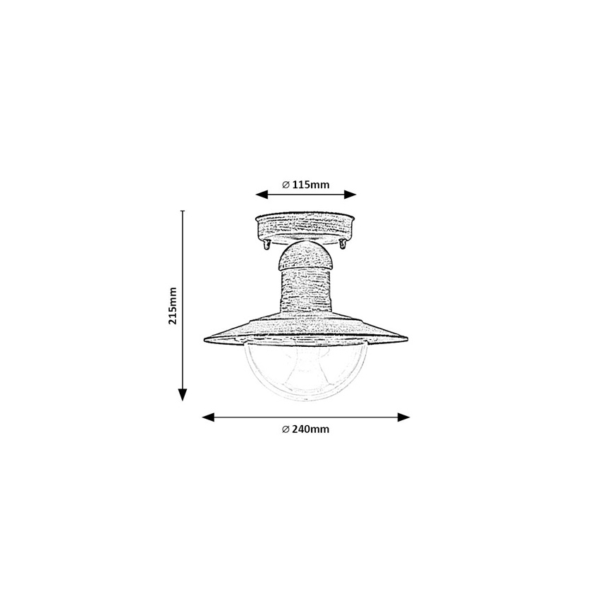 Brilagi - Välislaevalgusti MOLDE 1xE27/60W IP44 pronks/patina