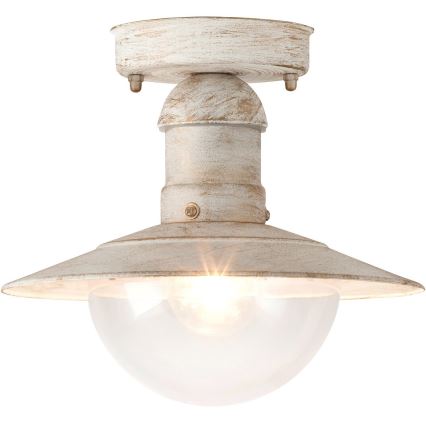 Brilagi - Välislaevalgusti MOLDE 1xE27/60W IP44 valge/patina
