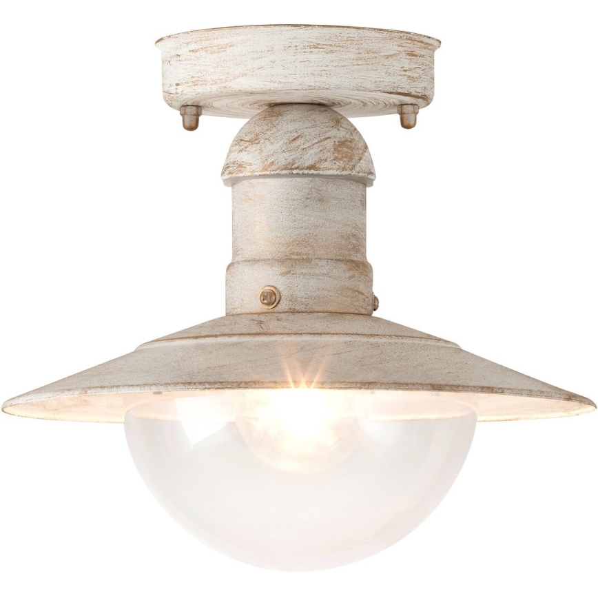 Brilagi - Välislaevalgusti MOLDE 1xE27/60W IP44 valge/patina