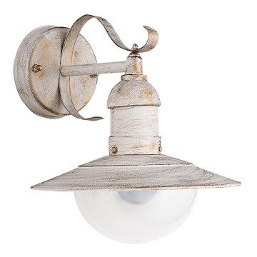 Brilagi - välisseinale mõeldud seinavalgusti MOLDE 1xE27/60W/230V IP44 valge/patina
