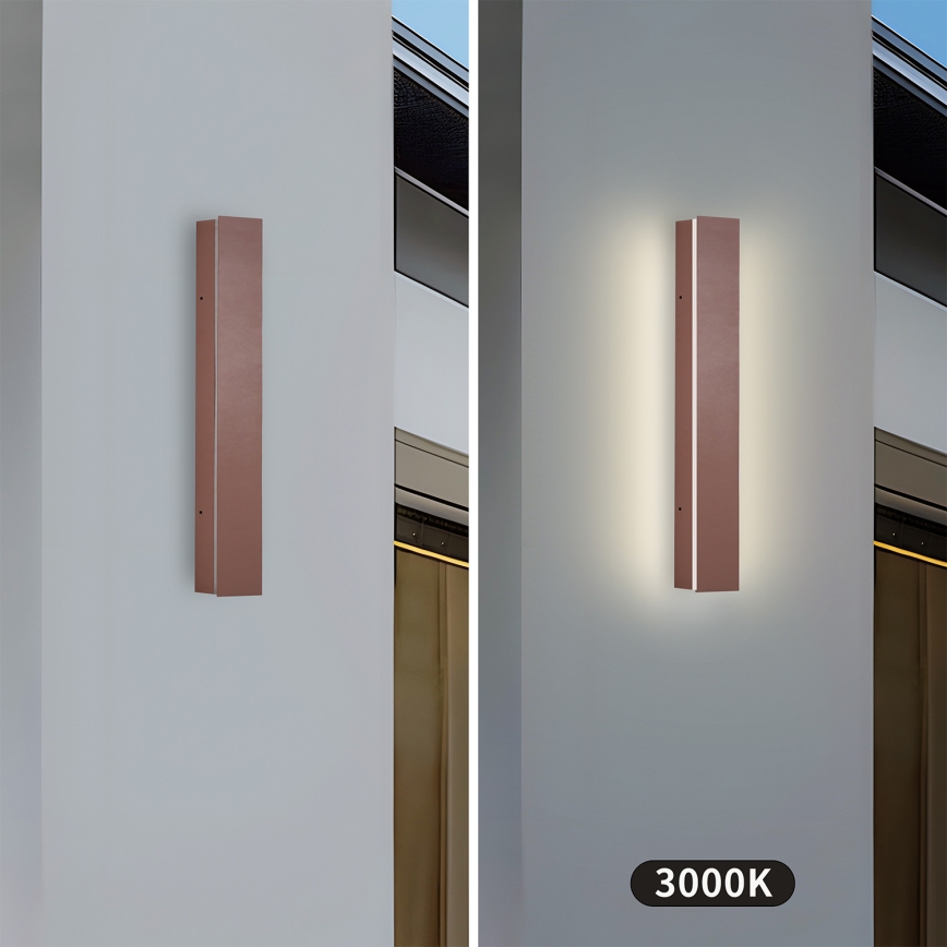 Brilagi - LED välisseinavalgusti LINEAR LED/8W/230V 3000K IP65 30 cm pruun CRI 90