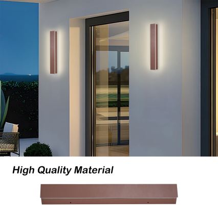 Brilagi - LED välisseinavalgusti LINEAR LED/8W/230V 3000K IP65 30 cm pruun CRI 90