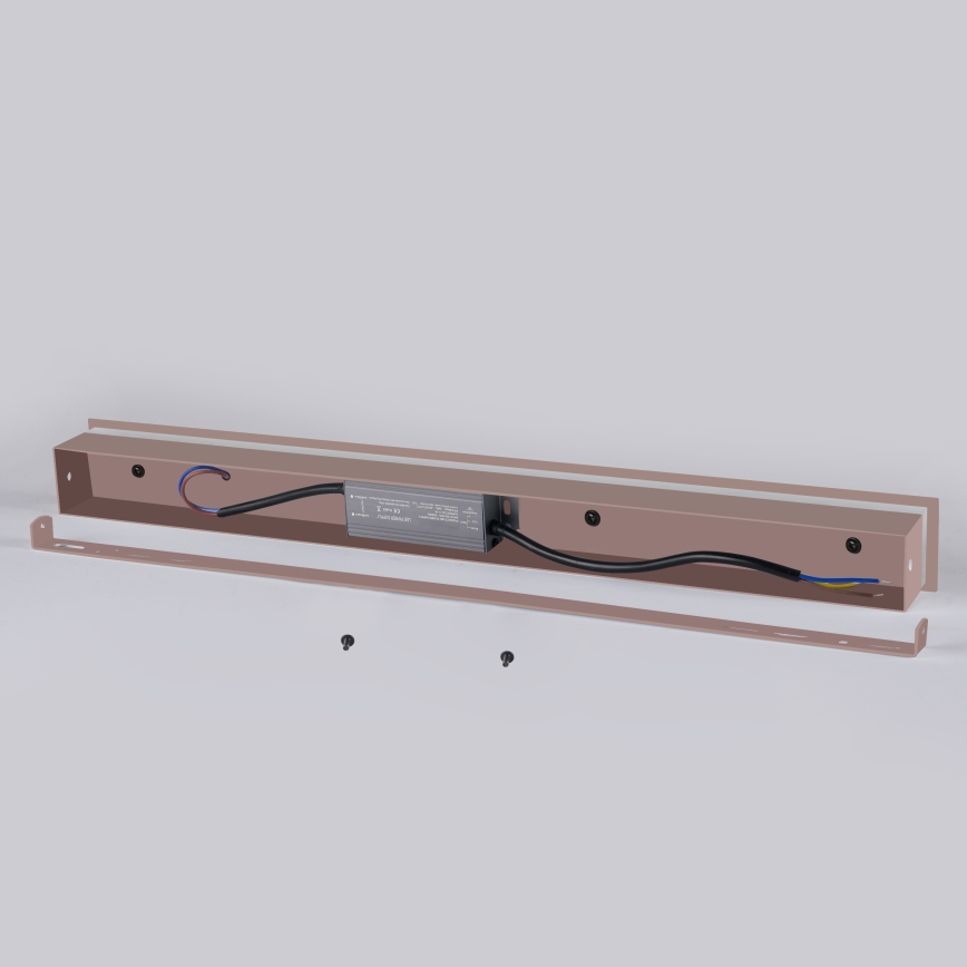 Brilagi - LED välisseinavalgusti LINEAR LED/8W/230V 3000K IP65 30 cm pruun CRI 90