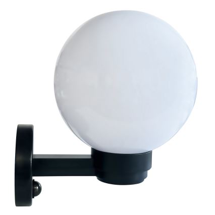 Brilagi - Välisseinavalgusti liikumisanduriga HARBOR 1xE27/40W/230V IP33 must/valge