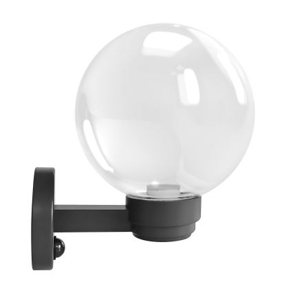 Brilagi - Välisseinavalgusti liikumisanduriga HARBOR 1xE27/40W/230V IP33 antratsiit/läbipaistev