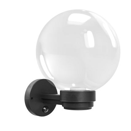 Brilagi - Välisseinavalgusti liikumisanduriga HARBOR 1xE27/40W/230V IP33 antratsiit/läbipaistev