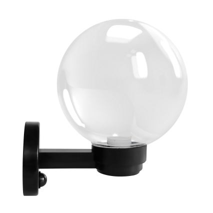 Brilagi - Seinale paigaldatav välisvalgusti liikumisanduriga HARBOR 1xE27/40W/230V IP33 must/selge