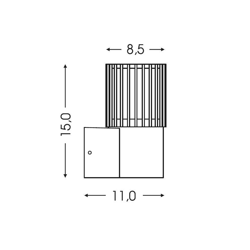 BRILAGI - Välisseinavalgusti ARMOR 1xGU10/35W/230V IP44 must