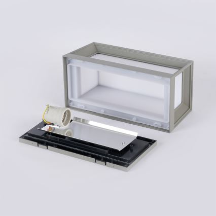 Brilagi - Välisseinavalgusti PARKER 1xE27/60W/230V, hall, IP44