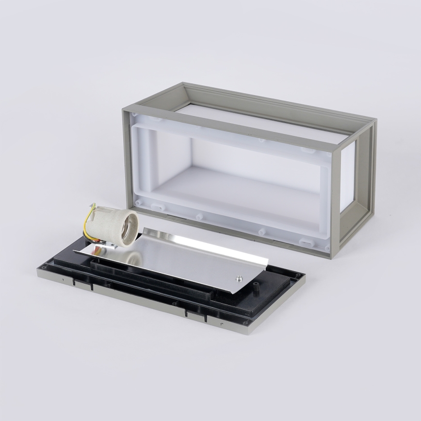 Brilagi - Välisseinavalgusti PARKER 1xE27/60W/230V, hall, IP44