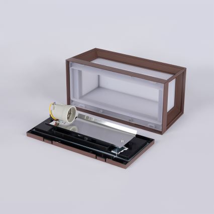 Brilagi - Välisseinavalgusti PARKER 1xE27/60W/230V pruun IP44