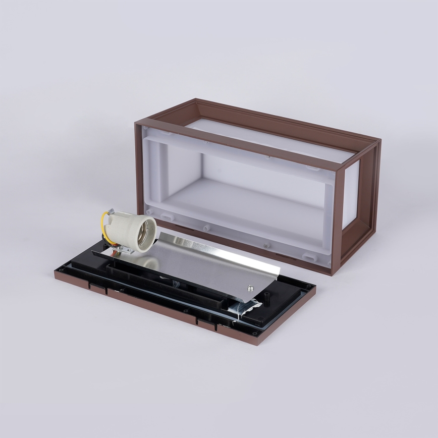 Brilagi - Välisseinavalgusti PARKER 1xE27/60W/230V pruun IP44