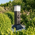 BRILAGI - Välisvalgusti 2 SCHUKO-pesaga 1xE14/15W/230V IP44 must