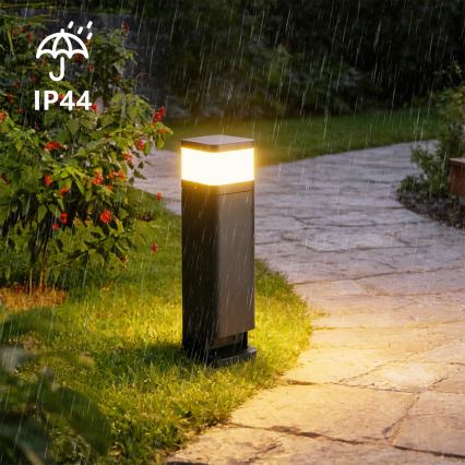 Brilagi - Välisvalgusti PILLAR kahe SCHUKO-pistikupesaga 1xG9/11W/230V IP44 antratsiit