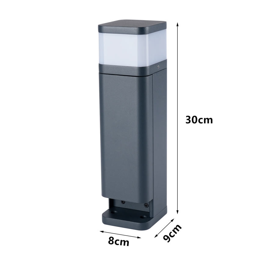 Brilagi - Välisvalgusti PILLAR kahe SCHUKO-pistikupesaga 1xG9/11W/230V IP44 antratsiit