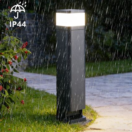 Brilagi - Välisvalgusti kahe SCHUKO-pistikupesaga PILLAR 1xG9/11W/230V IP44 antratsiit