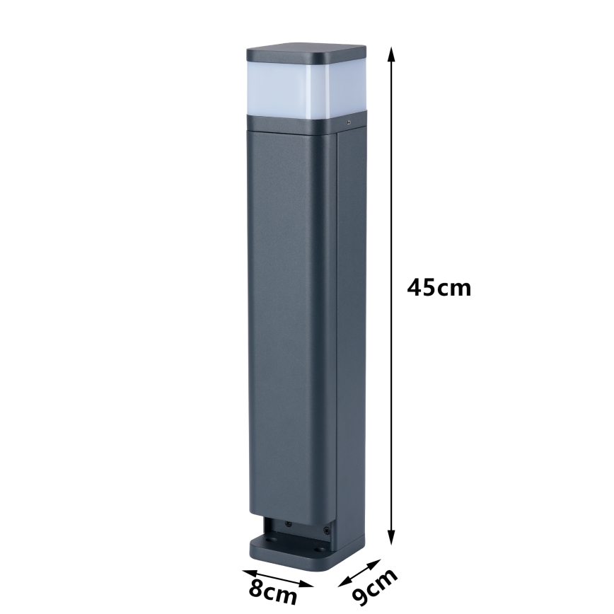 Brilagi - Välisvalgusti kahe SCHUKO-pistikupesaga PILLAR 1xG9/11W/230V IP44 antratsiit
