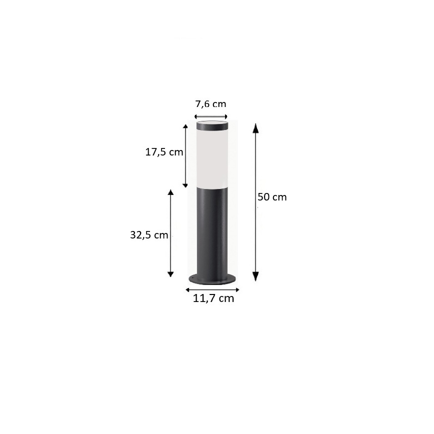 BRILAGI - Välisvalgusti ELIA 1xE27/20W/230V IP44 50 cm antratsiit