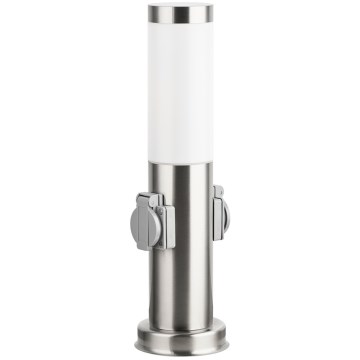 Brilagi - välisvalgusti kahe pistikupesaga 1xE27/15W/230V 40 cm IP44 mattkroom