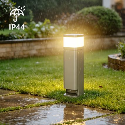 BRILAGI - Välisvalgusti kahe pistikupesaga SCHUKO PILLAR 1xG9/11W/230V IP44 hall