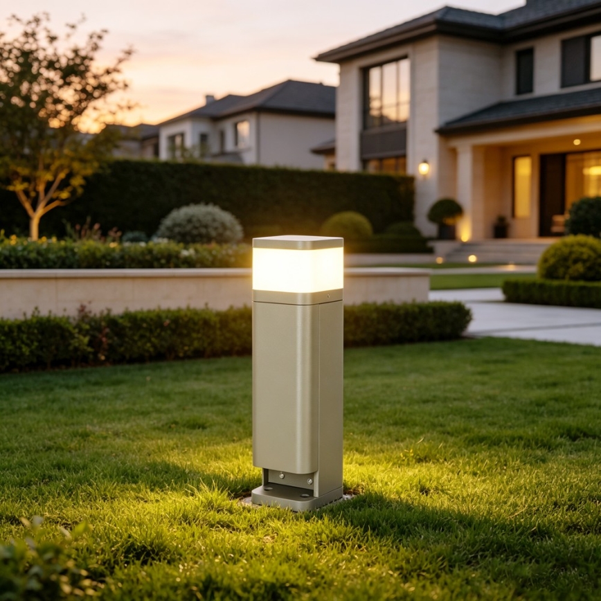 BRILAGI - Välisvalgusti kahe pistikupesaga SCHUKO PILLAR 1xG9/11W/230V IP44 hall